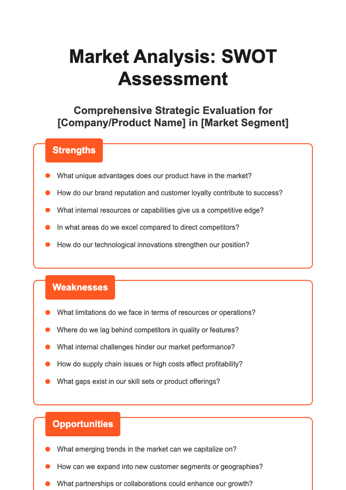 SWOT analysis template with example questions and team insights guide_variant_3